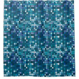 Cortina Para Box Padrão Moderno de Textura em Grade de Sequências d