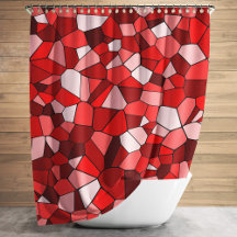 Padrão Mosaico Vermelho Moderno