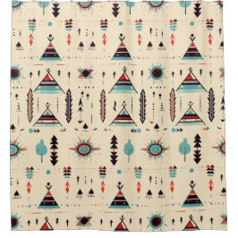 Cortina Para Box Padrão nativo americano