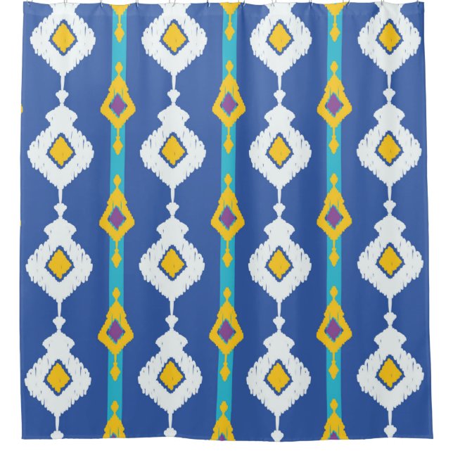 Cortina Para Box Padrão perfeito Ikat  (Frente)