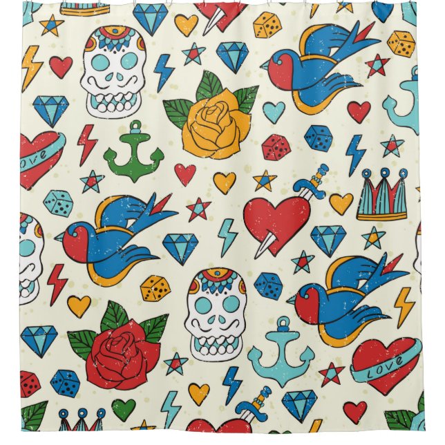 Cortina Para Box Padrão perfeito para tatuagem.  (Frente)