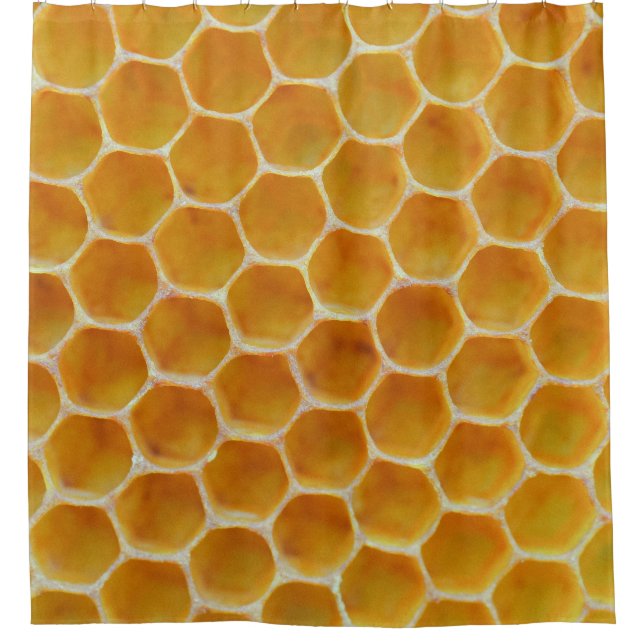 Cortina Para Box Padrão quadrado castanho e branco (Frente)