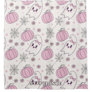Cortina Para Box Padrão sem soldadura do Pastel Pink Halloween (4)