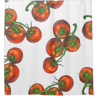 Cortina Para Box Padrão transparente de cor de vinheta com vegetaçã
