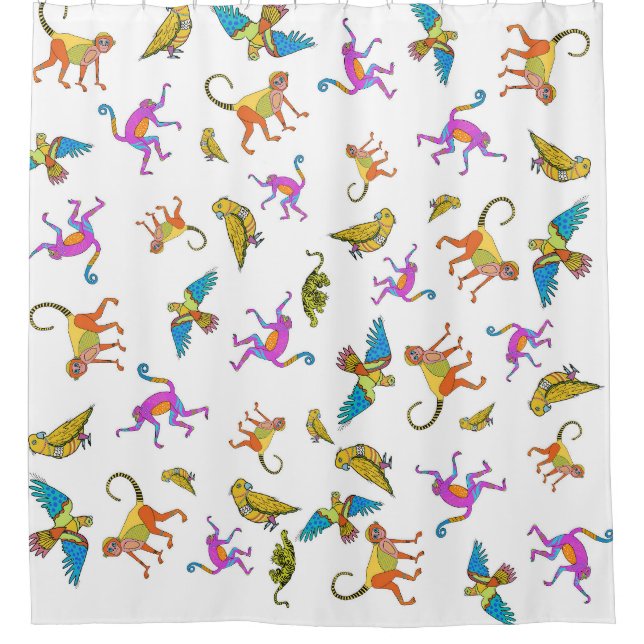 Cortina Para Box Padrões de animais selvagens (Frente)