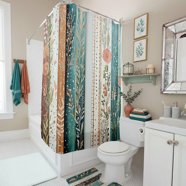 Cortina Para Box padrões mistos chiques (Criador carregado)