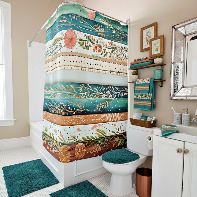 Cortina Para Box padrões mistos chiques (Criador carregado)