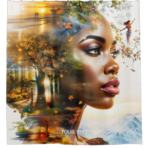Cortina Para Box Paisagem Africana - Fantasia