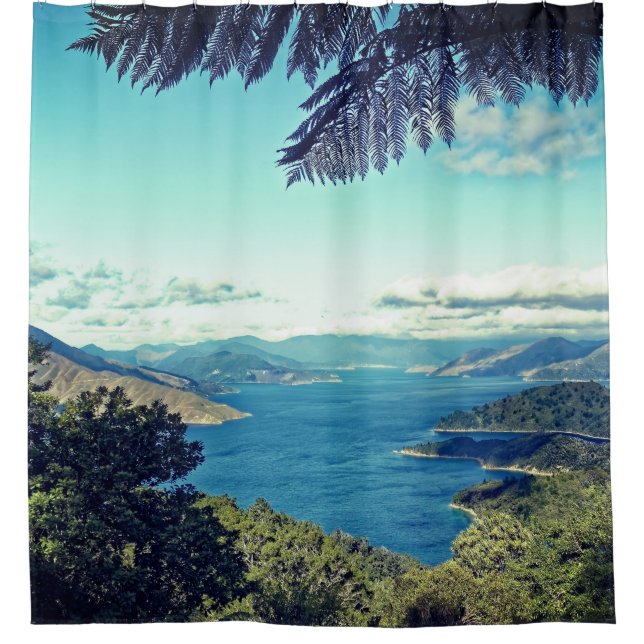 Cortina Para Box Paisagem bonita (Frente)