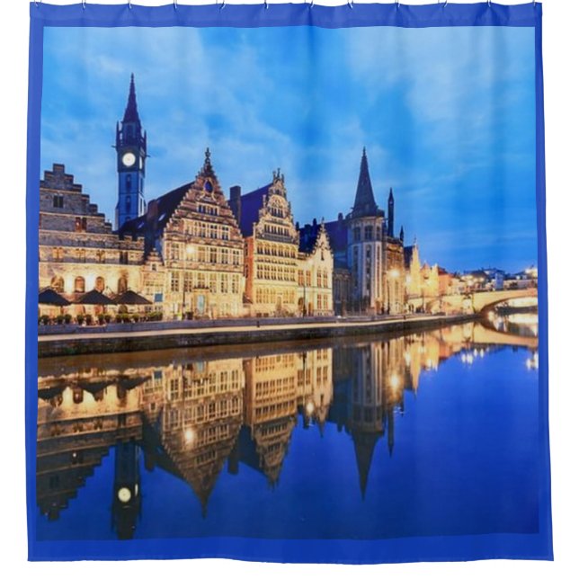 CORTINA PARA BOX PAISAGEM COM RIO (Frente)