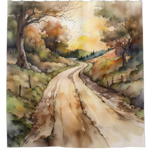 Cortina Para Box Paisagem da Estrada Sunset Country
