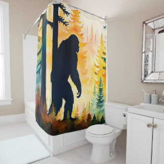 Cortina Para Box Paisagem de outono Sasquatch Sunset