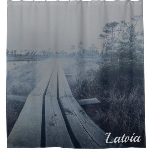 Cortina Para Box Paisagem dos pântanos