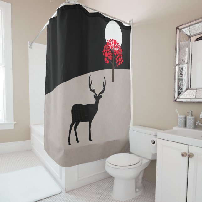 Cortina Para Box Paisagem minimalista (In Situ)