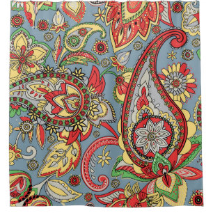 Cortina Para Box Paisley Perfection: Padrão Vintage Oriental