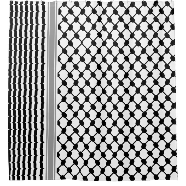 Cortina Para Box Palestino Hatta Keffiyeh Kufiya Folk (2 Padrão) (Frente)