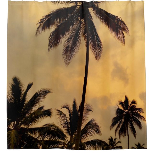Cortina Para Box Palm Tree Sunset Ocean Photo 11 (Frente)