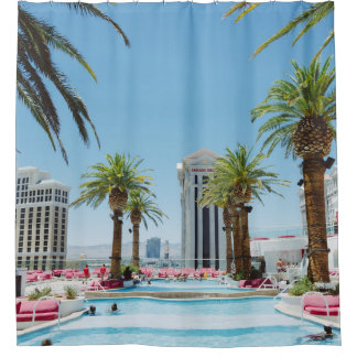 Cortina Para Box Palmeiras verdes e castanhas