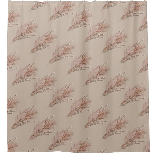 Cortina Para Box Pampas Bohemian Earthy Tone Brown (Frente)