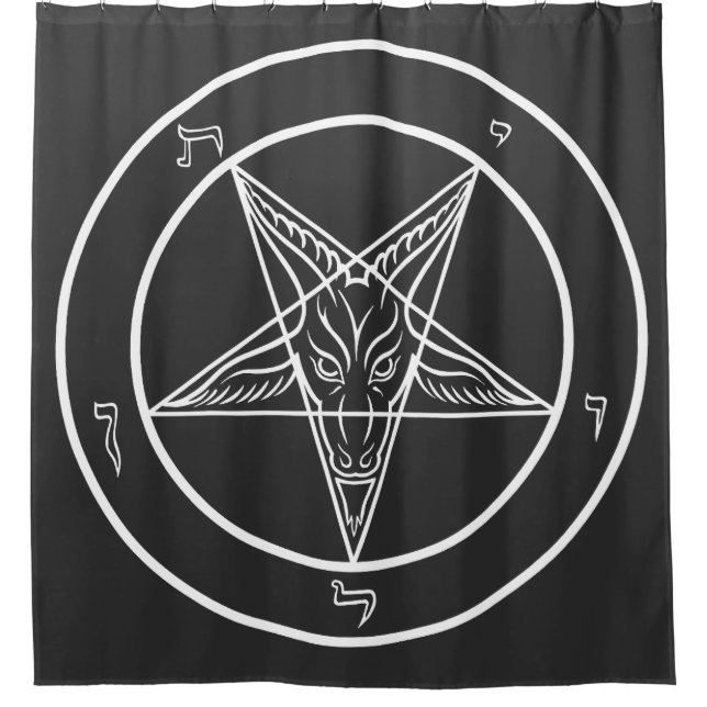Cortina Para Box Panômetro do Sigilo de Baphomet CoS Câmara Ritual  (Frente)