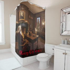 Cortina Para Box Papais noeis Cozy Nook