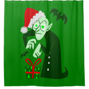 Cortina Para Box papais noeis de vampiro de natal nojento