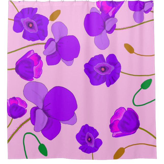 Cortina Para Box Papaver somniferum Lilac (Frente)