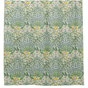 Cortina Para Box Papel de parede para o jardim das flores do Vintag