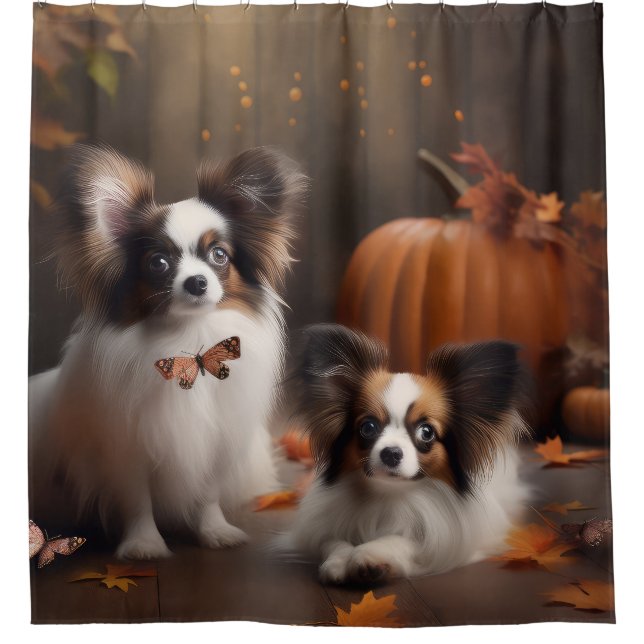 Cortina Para Box Papillon Puppy Autumn Delight Pumpkin (Frente)