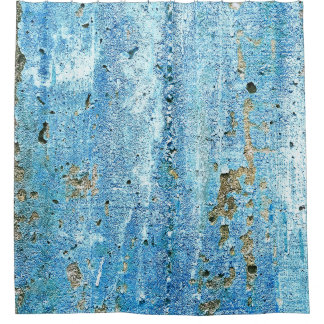 Cortina Para Box Parede de concreto texturizada, manchas de ferruge