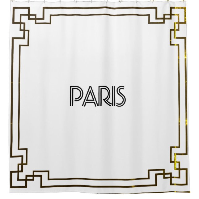 Cortina Para Box Paris Art Nouveau Art Deco Jugendstil (Frente)