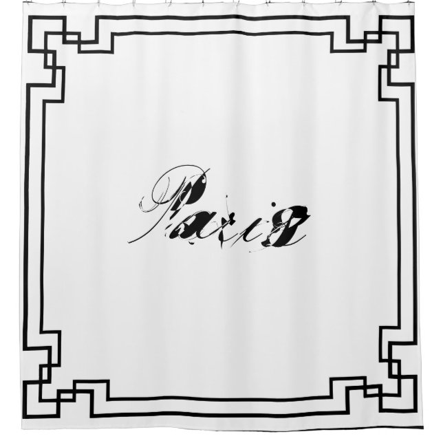 Cortina Para Box Paris Art Nouveau Art Deco Jugendstil (Frente)