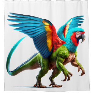 Cortina Para Box Parrot Dinosaur