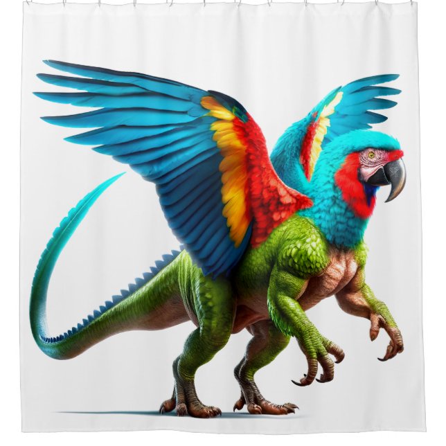 Cortina Para Box Parrot Dinosaur (Frente)