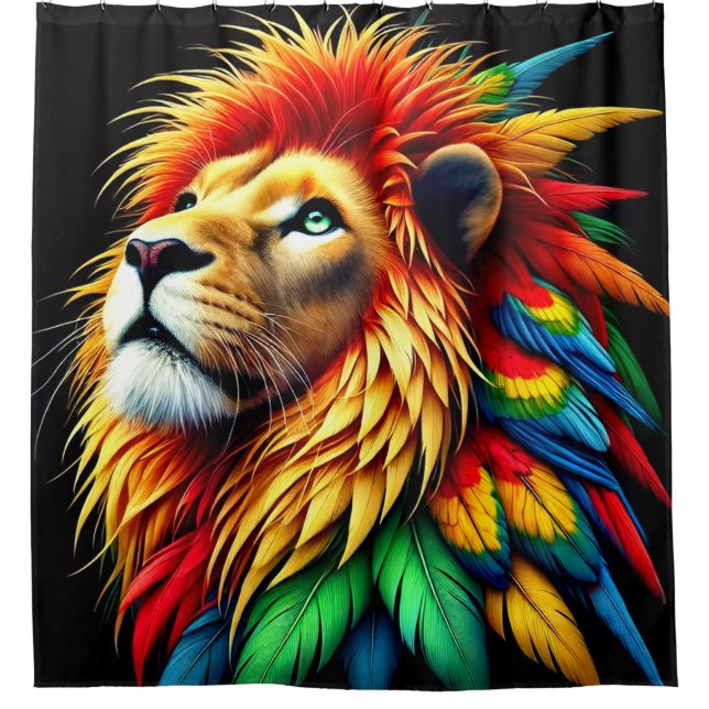 Cortina Para Box Parrot Lion (Frente)