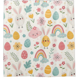 Cortina Para Box Páscoa Bunny Pattern