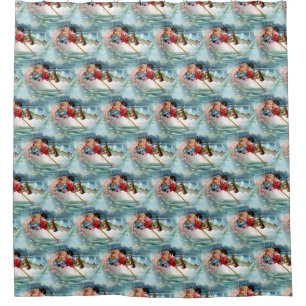 Cortina Para Box Páscoa do vintage