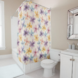 Cortina Para Box Pastel Floral Retro Hippie Flowers