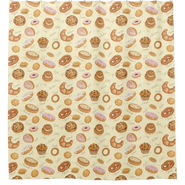 Cortina Para Box Pastries Pattern (Frente)