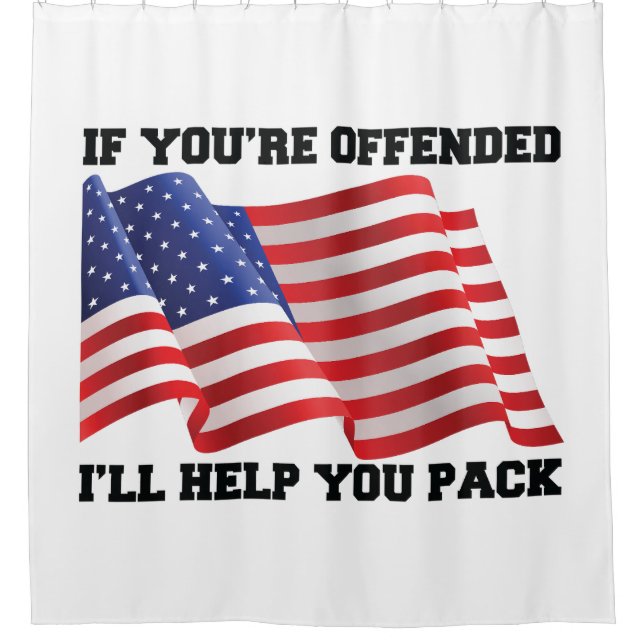 Cortina Para Box patriota americano (Frente)