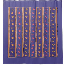 Cortina Para Box Pawprint Pattern