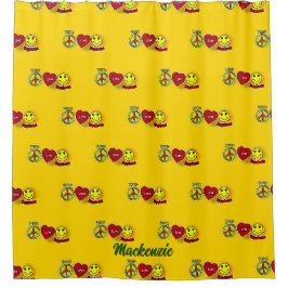 Cortina Para Box Paz Amor Felicidade