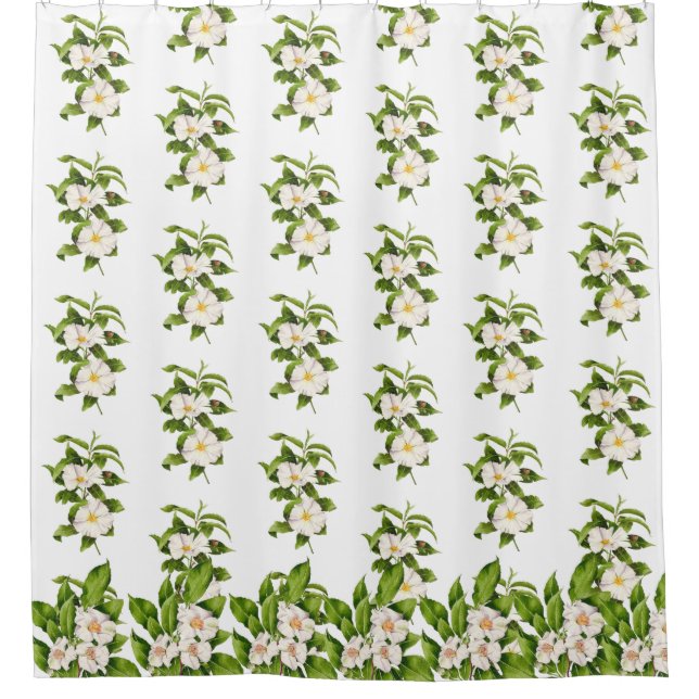 Cortina Para Box 'Paz na Terra' numa Cortina de Banheiro (Frente)