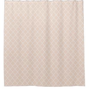 Cortina Para Box Peach Dust Marroquino Quatrefoil Patterno