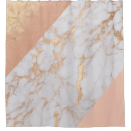 Cortina Para Box Peachy Marble Elegance
