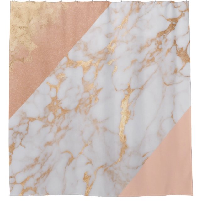 Cortina Para Box Peachy Marble Elegance (Frente)