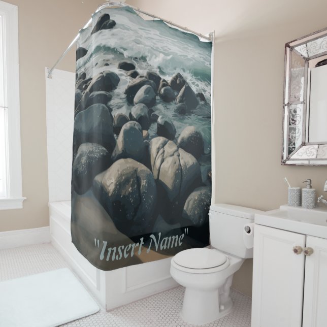 Cortina Para Box Pedras de Serenidade (In Situ)