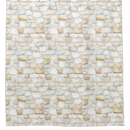 Cortina Para Box Pedras Falsas Cinza Branco Creme