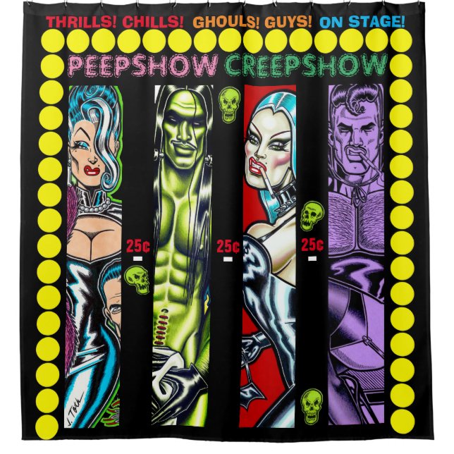 Cortina Para Box Peepshow Creepshow (Frente)