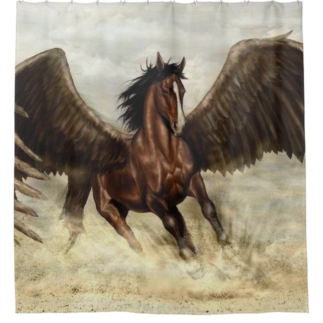 Cortina Para Box Pegasus na asa (Frente)